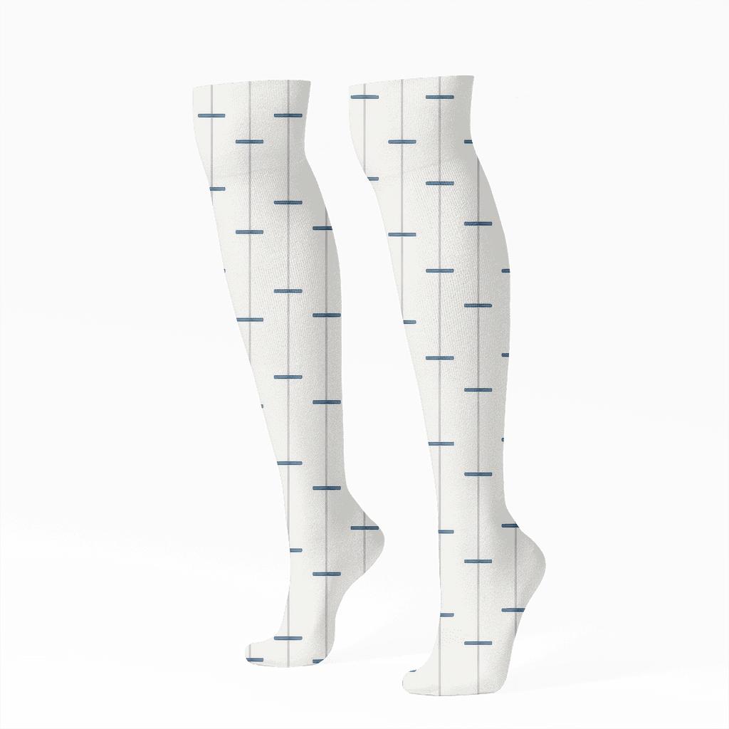 Phase Line Ladder soft everyday knee-high socks