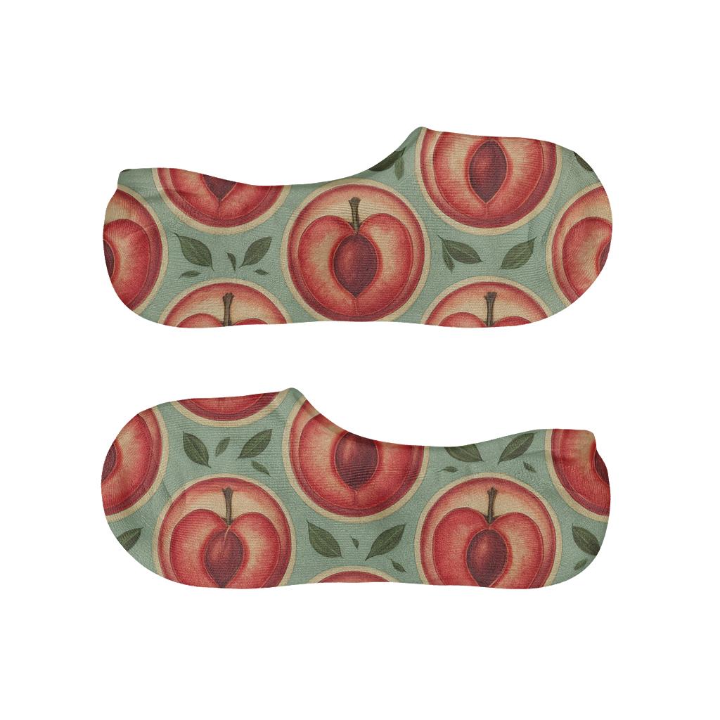 Mint Spiral Cherry Slice Medallions comfortable low-cut socks