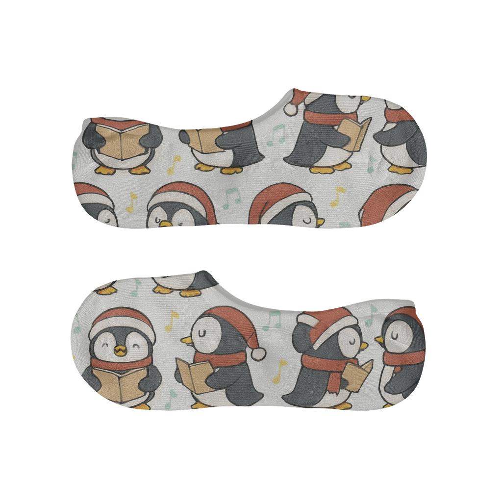 Penguin Carol Choir Stripe trendy no-show sock styles