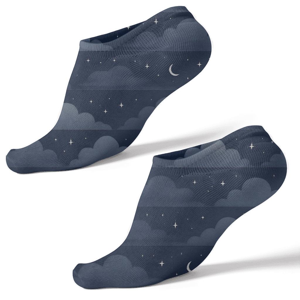 Indigo Star Cloud Constellation Bands comfortable cotton ankle socks