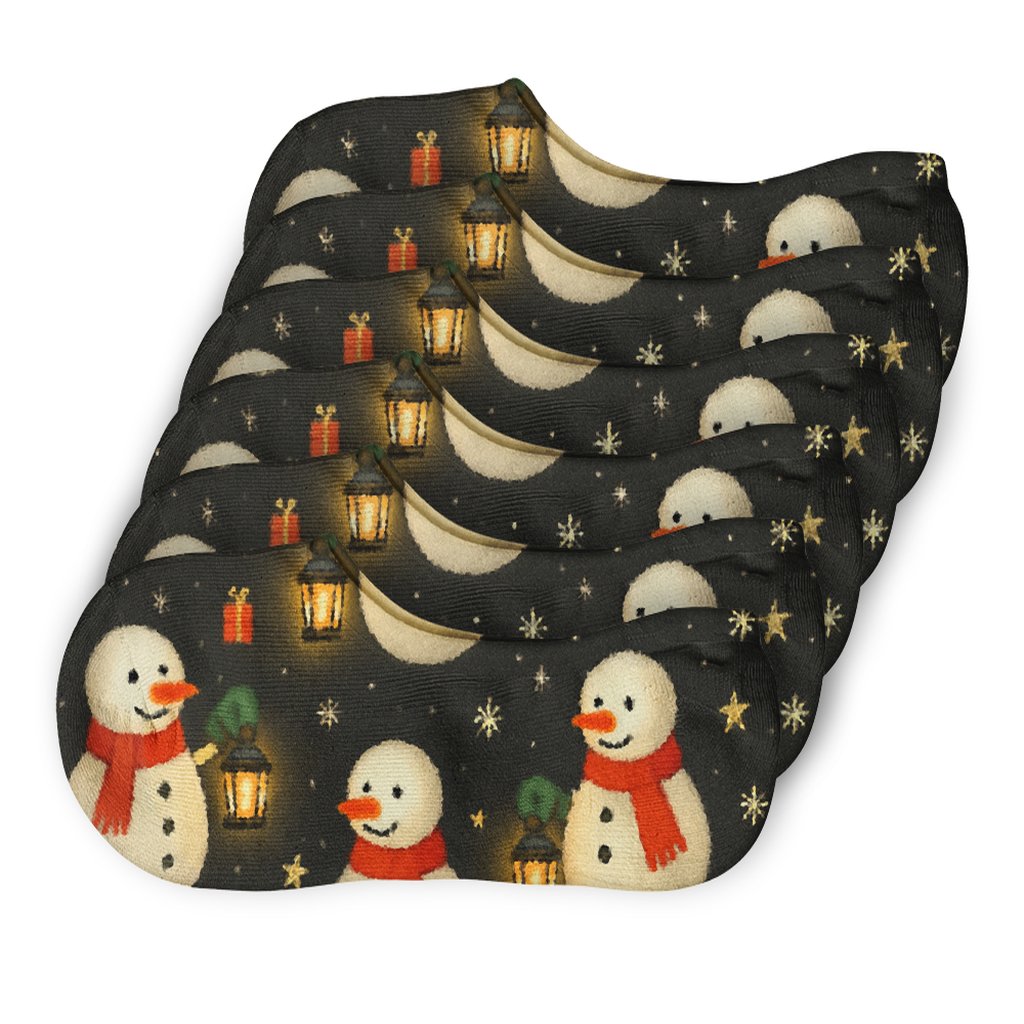 Snowman With Holiday Lantern Scatter unique hidden socks