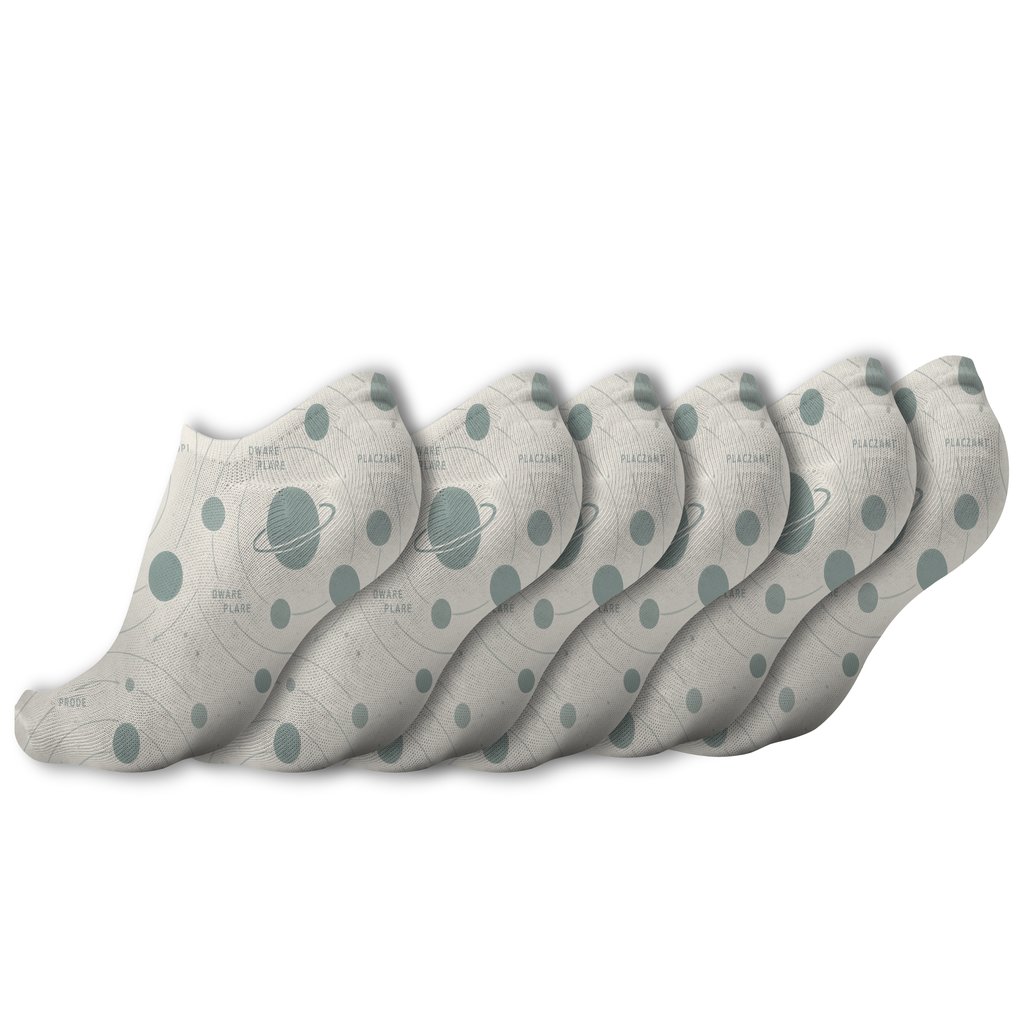 Orbit Ring Infographic Planets On Neutral Starlight comfortable cotton ankle socks