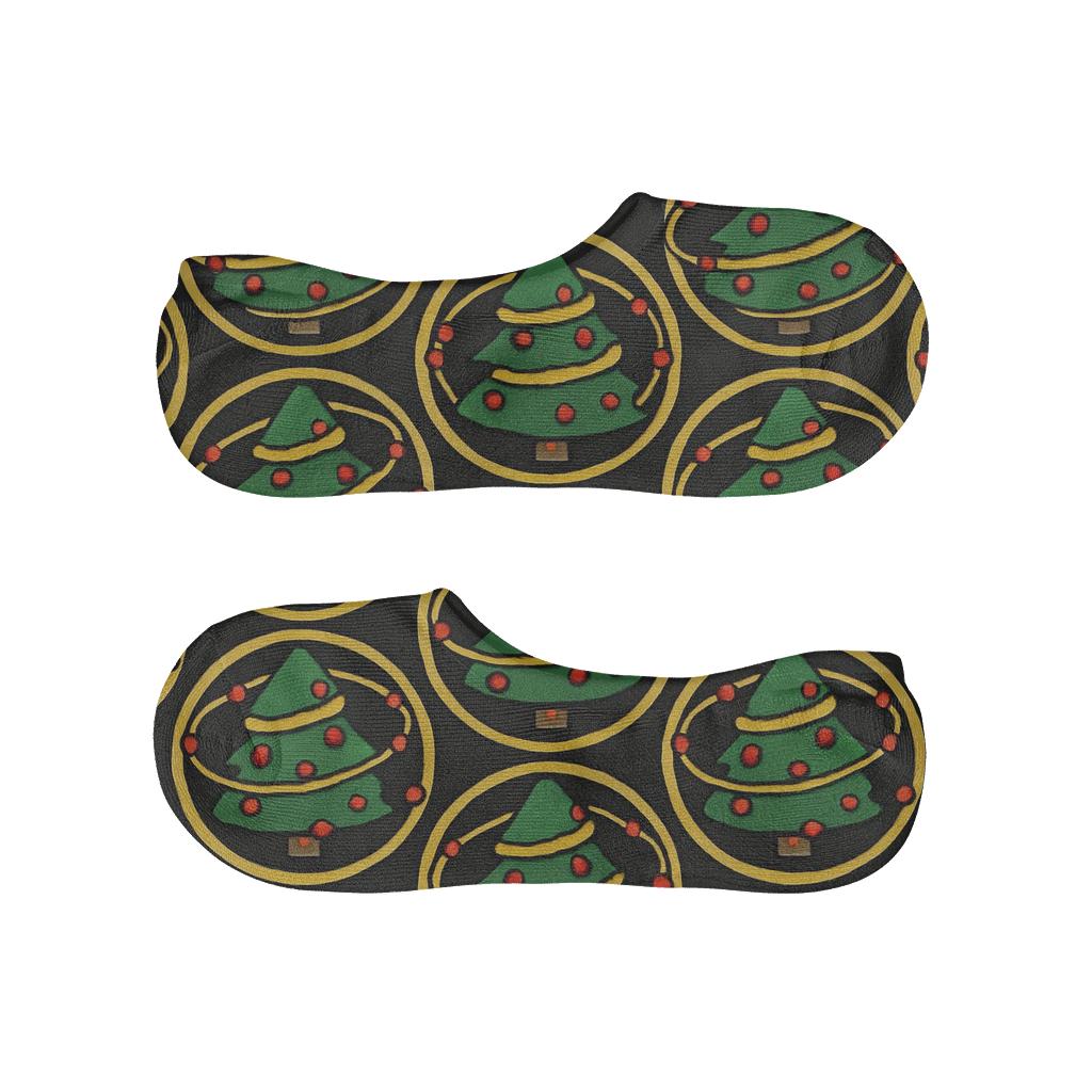 Galactic Garland Orbits Christmas Tree trendy no-show sock styles