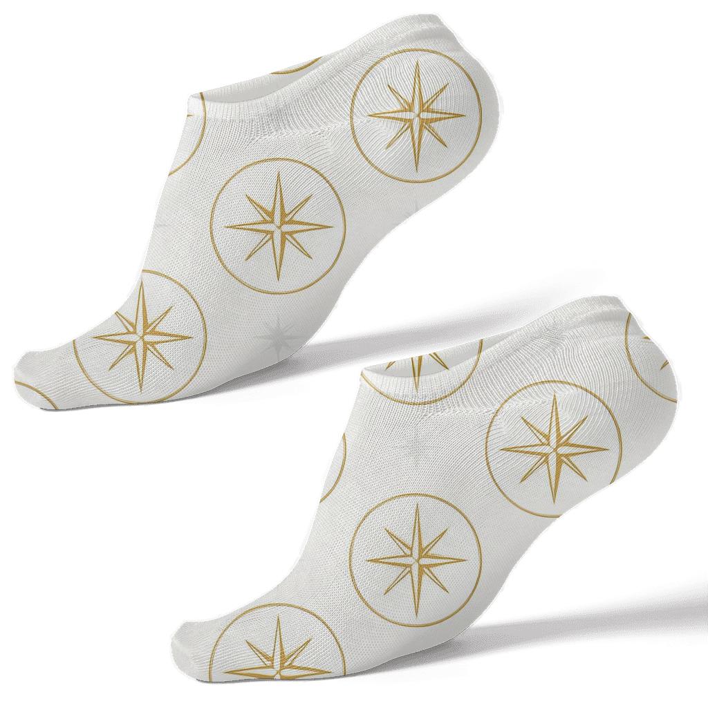 Radiant Halo Medallions With Star Of Bethlehem Motif personalized ankle socks