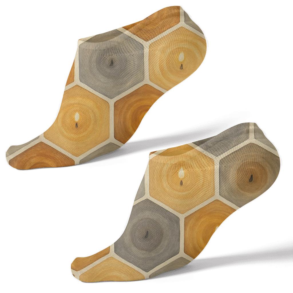 Wax Pool Mosaic Pattern Candle premium sports ankle socks
