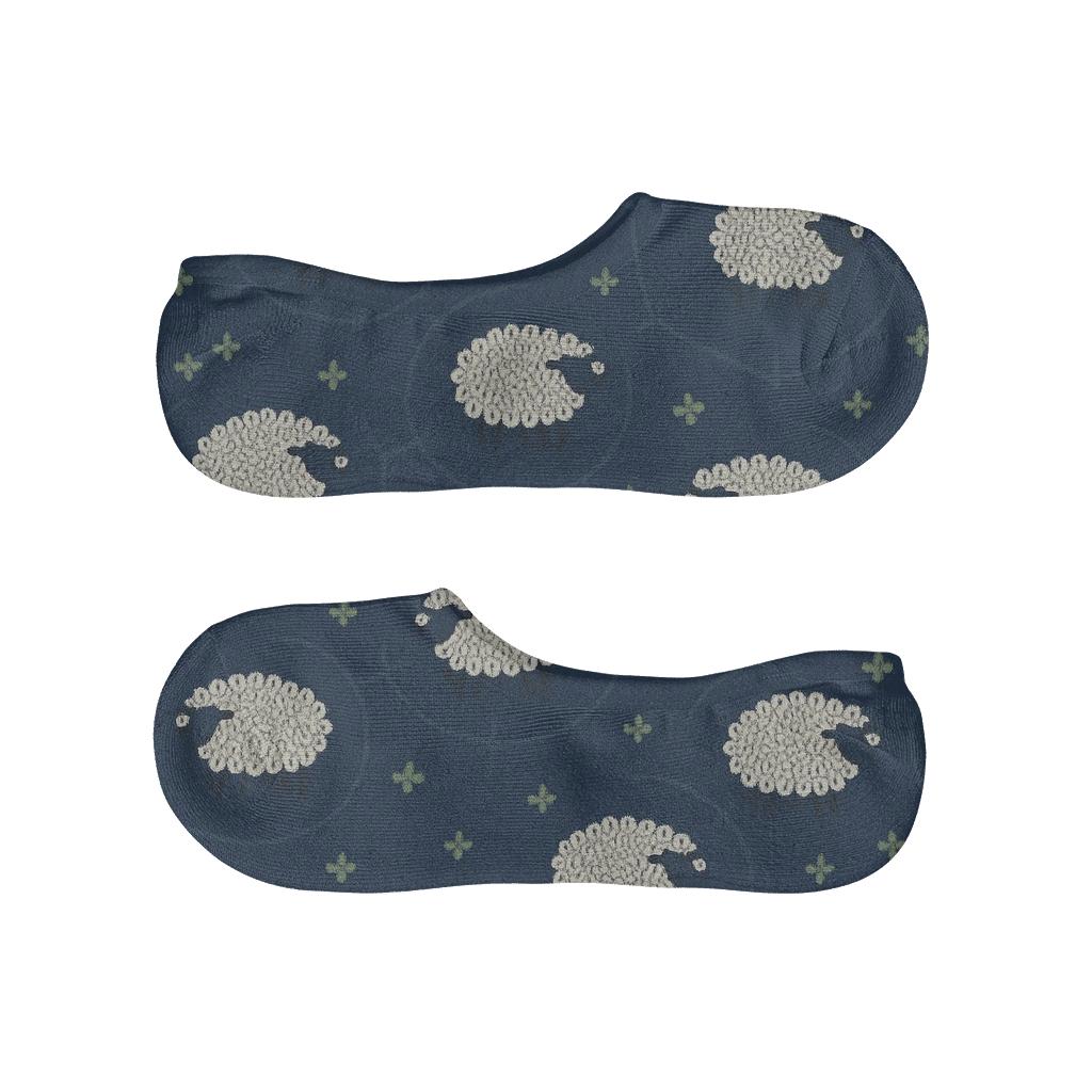 Pasture Constellation Sheep Lattice soft cotton no-show socks
