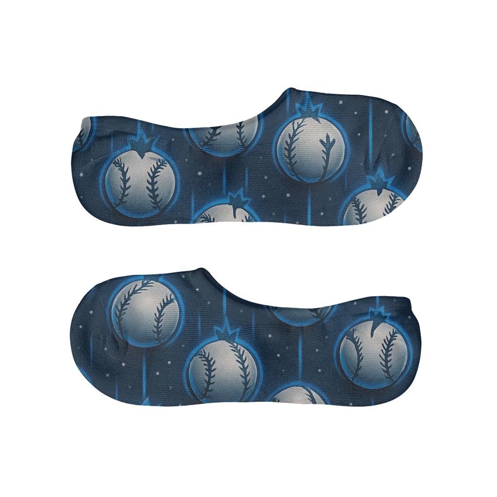 Diamond Seam Cascade Pattern Blue Jays Edition low cut no-show socks