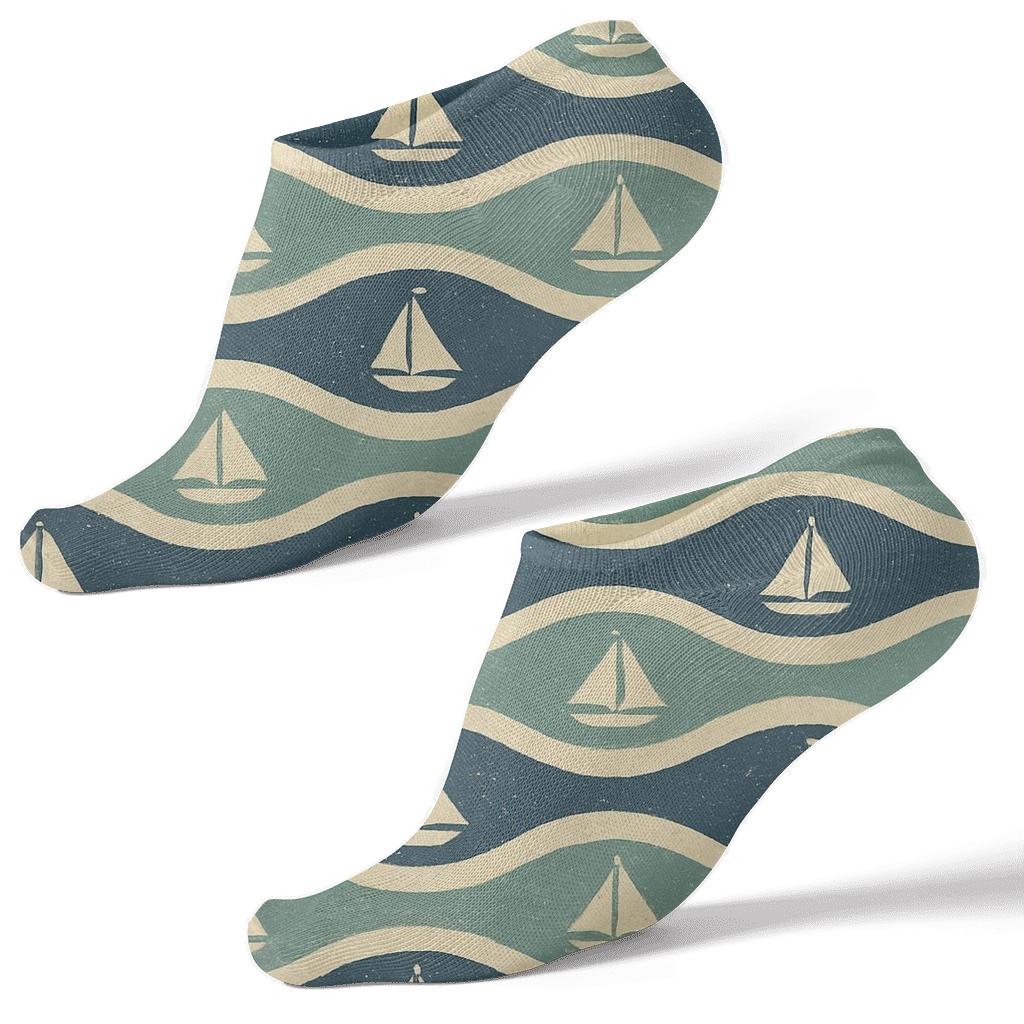 Vintage Regatta Swell Stripes soft everyday ankle socks