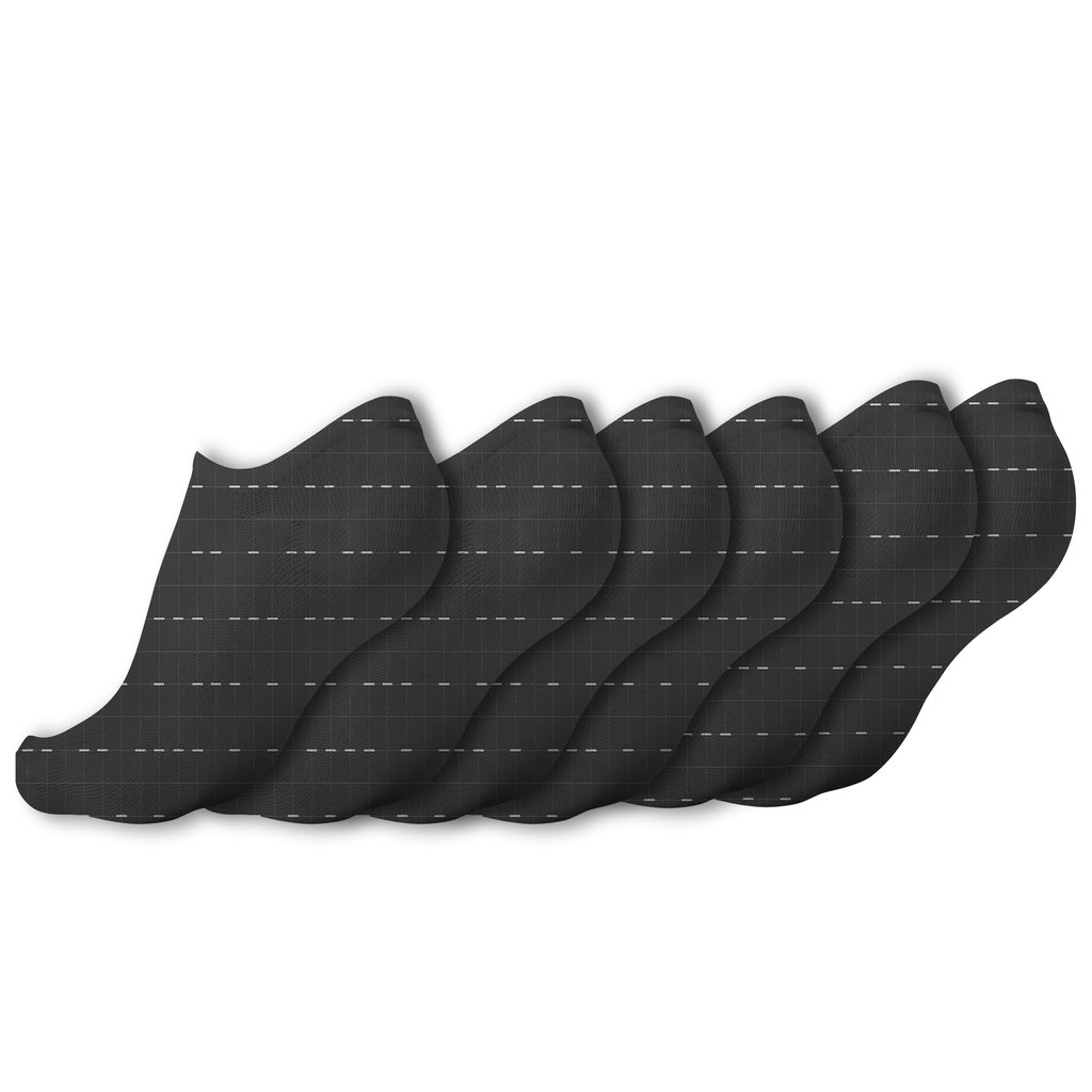 Comet Dash Grid trendy patterned ankle socks