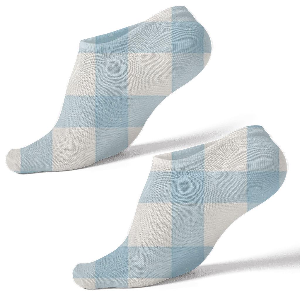 Starlit Gingham Matrix premium sports ankle socks