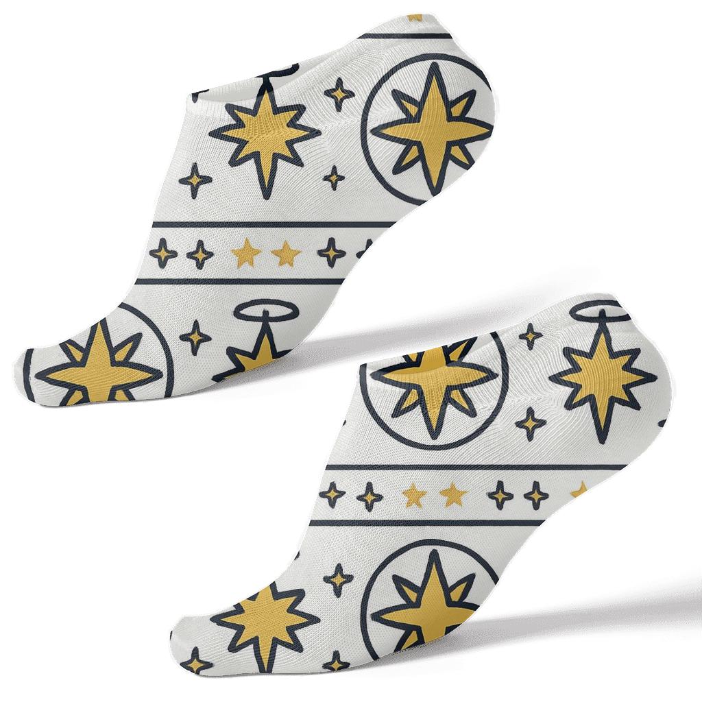Celestial Band With Star Of Bethlehem Motifs premium sports ankle socks