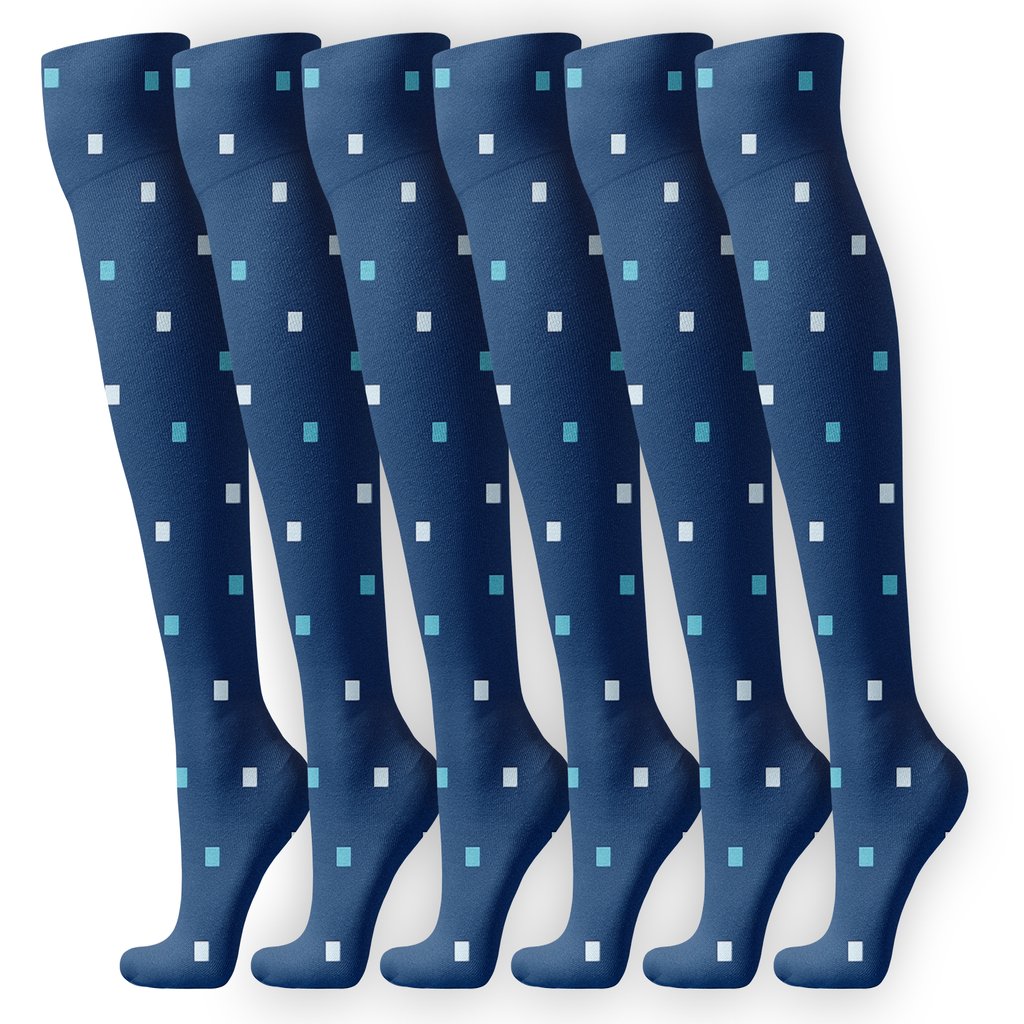 Nebula Pixel Mist soft everyday knee-high socks