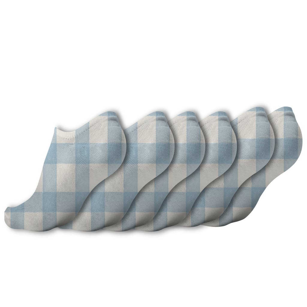 Starlit Gingham Matrix trendy patterned ankle socks