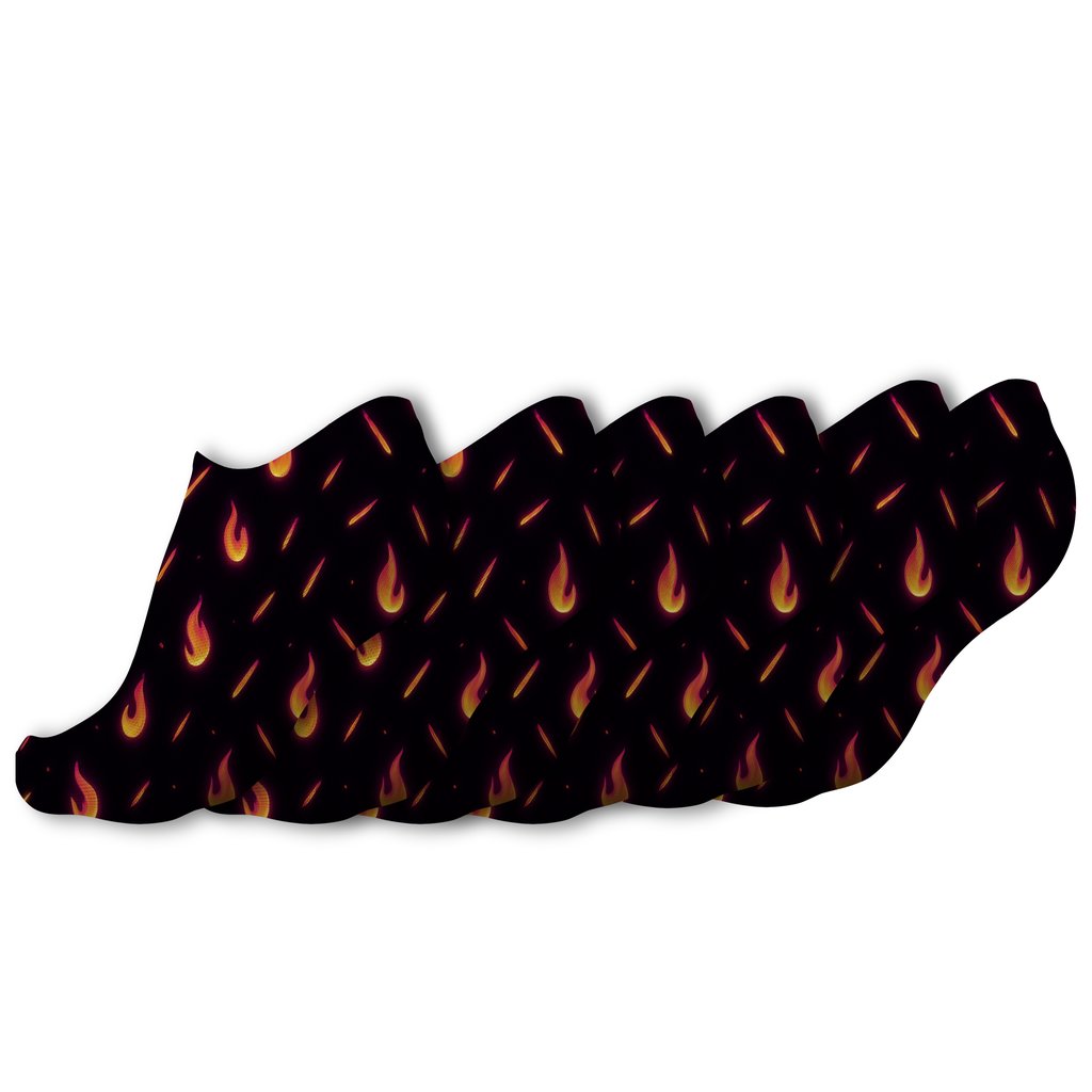 Neon Spark Scatter On Night Field unique graphic ankle socks