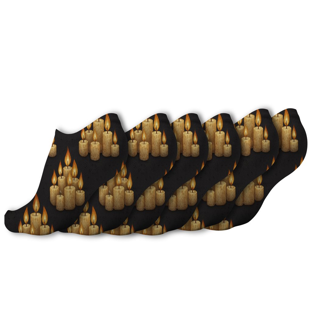 Candlelit Hearth Chevron Pattern trendy patterned ankle socks