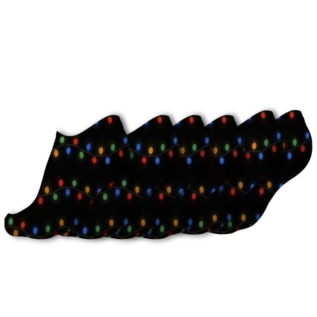 Midnight Multicolor Mini Light Drift designer print ankle socks