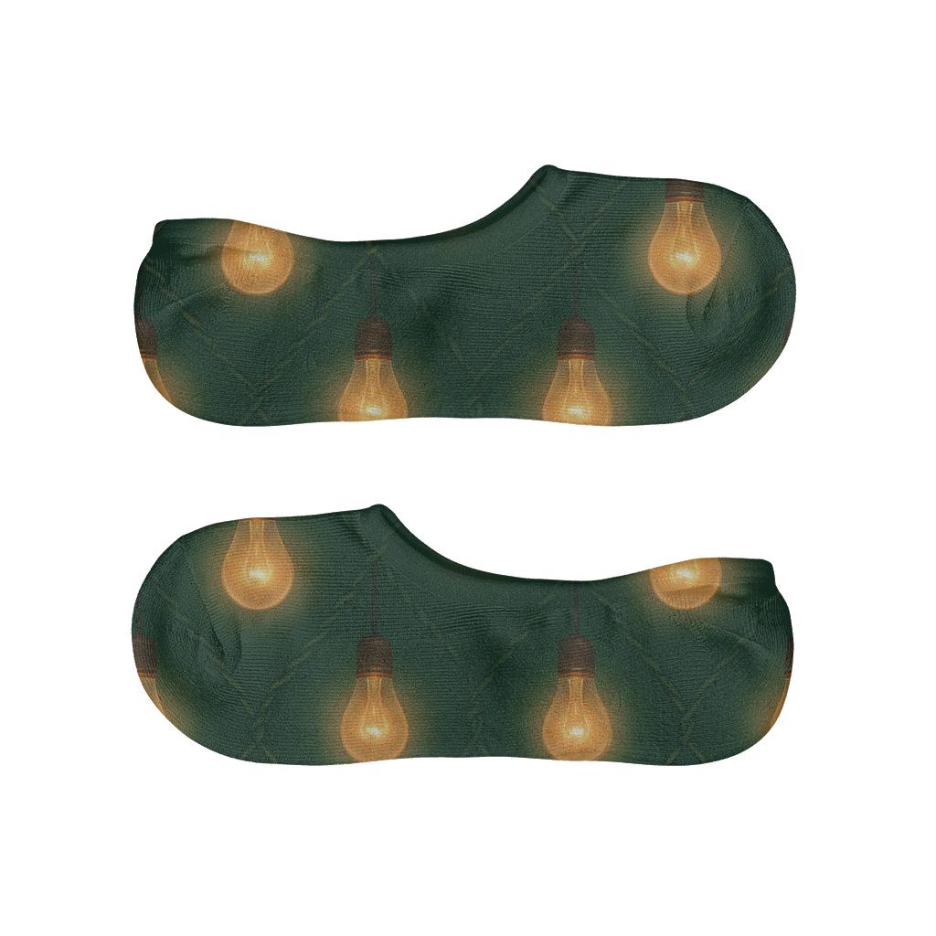 Amber Lantern String Lattice anti-slip no-show socks