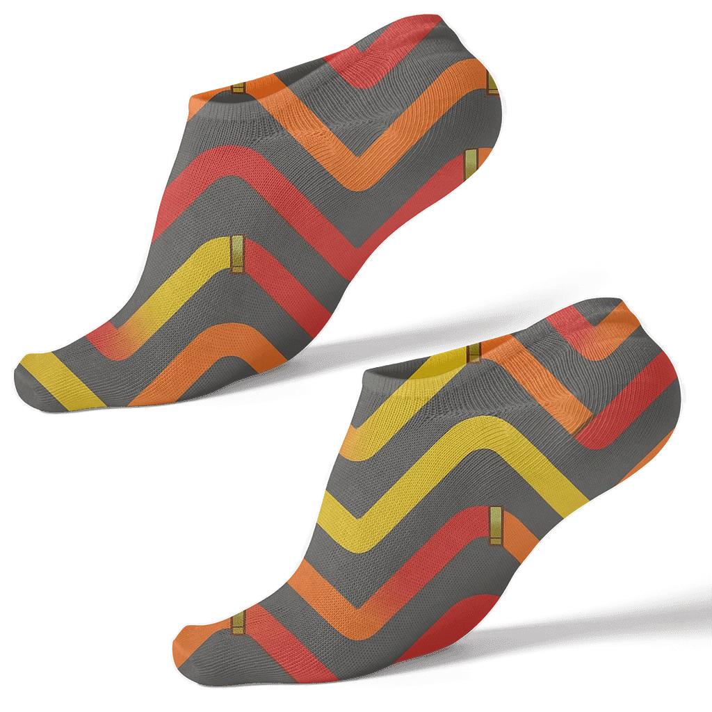 Ember Hose Chevron Pattern Fire Fighter Edition custom ankle socks