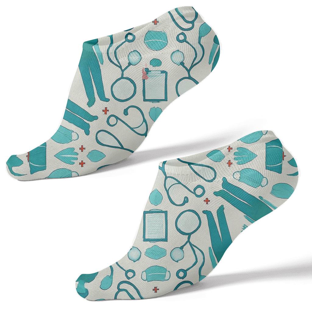 Stellar Shift Change Kaleidoscope designer print ankle socks