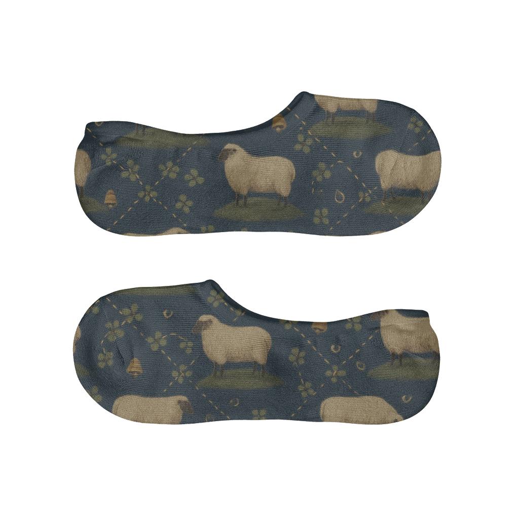Constellation-Clover Hilltop Sheep-Tessellation trendy no-show sock styles