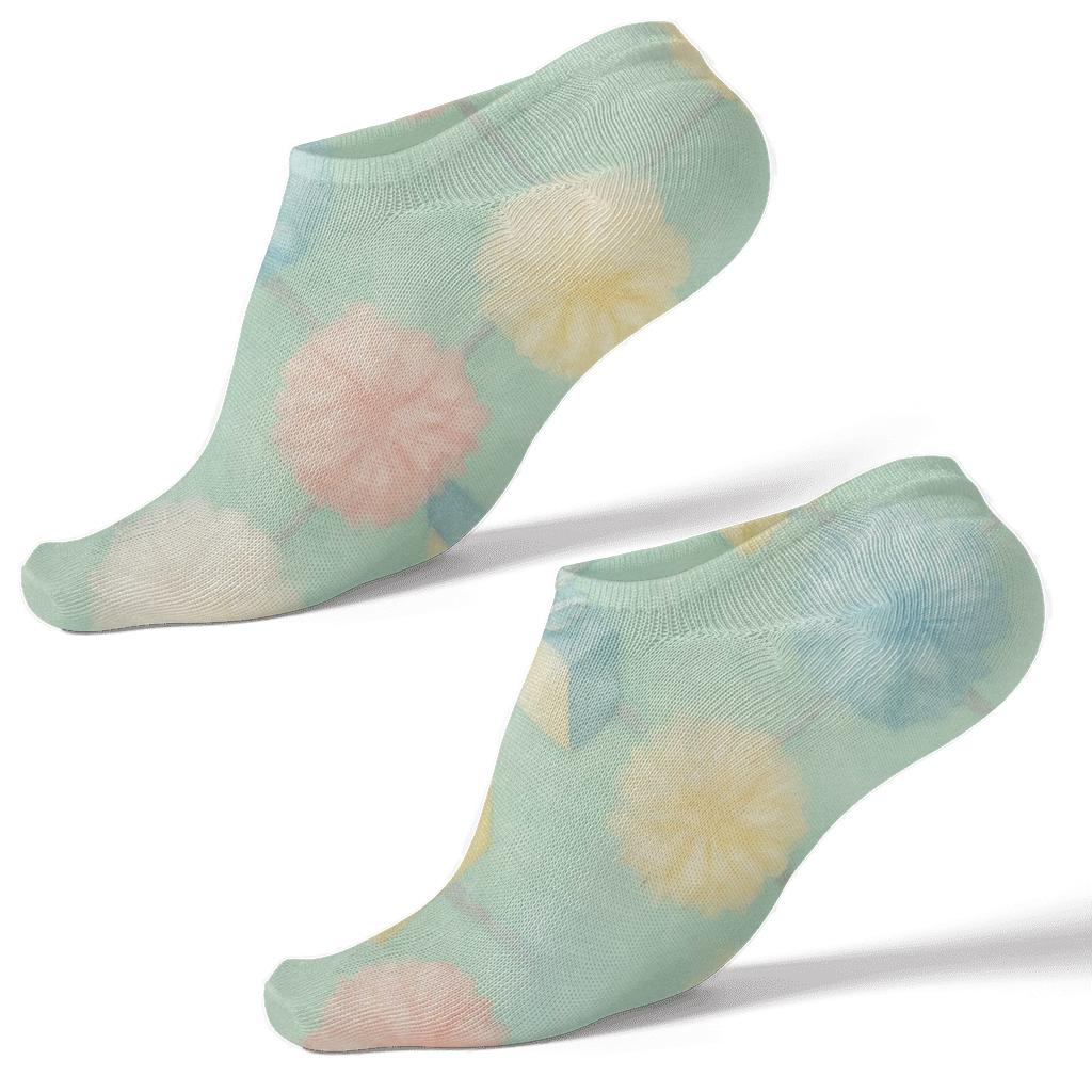 Tissue Paper Lattice In Pastel Presents designer print ankle socks