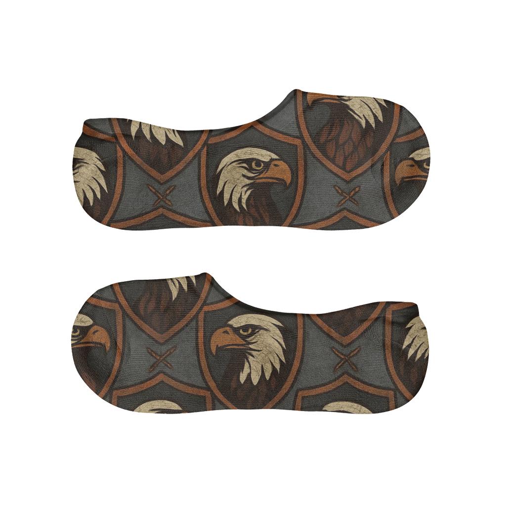 Eagle Crest Shield Tiles On Weathered Steel comfortable low-cut socks