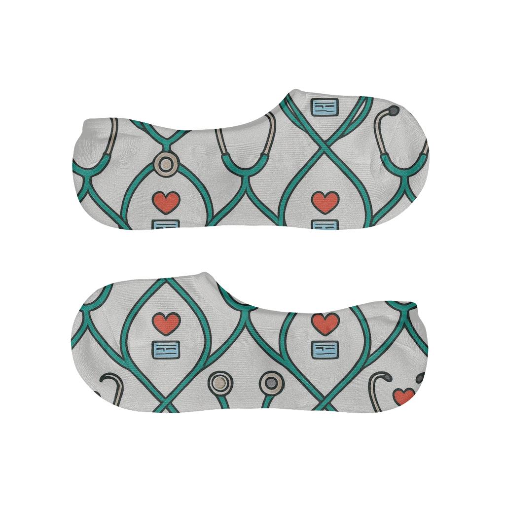 Scrub Shift Stethoscope Lattice unique hidden socks