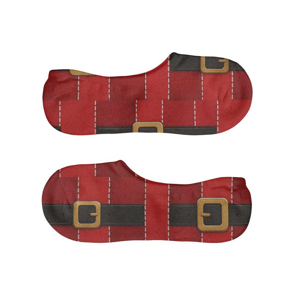 Santa Suit Buckle Band Tessellation unique hidden socks