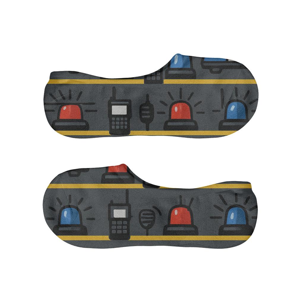 Sirens And Light Bar Rhythm Police Officer Edition comfortable invisible socks