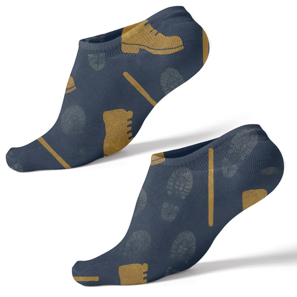 Urban Beat Boots Police Officer Pattern designer print ankle socks