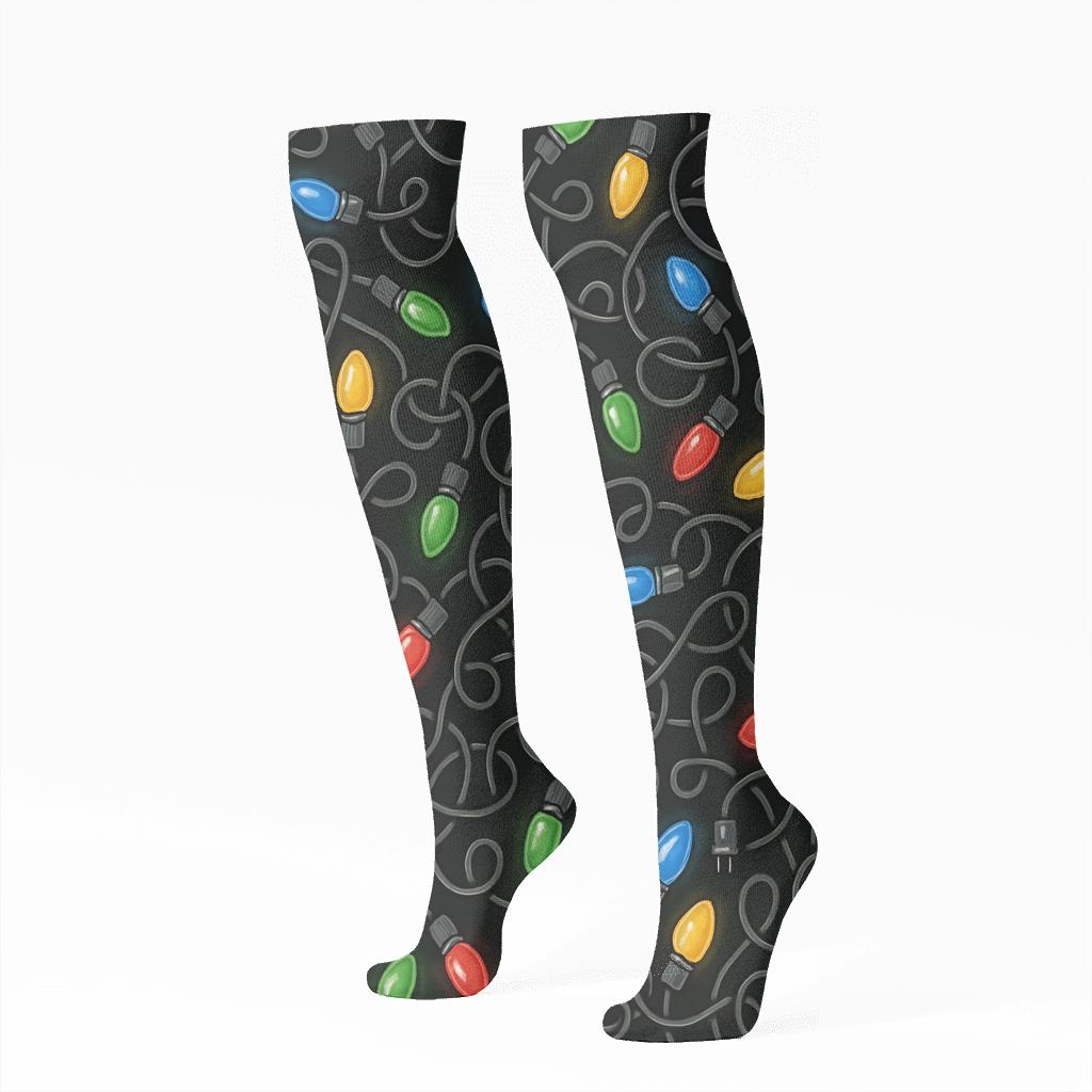 Tangled Multicolor Festive Tangle soft everyday knee-high socks