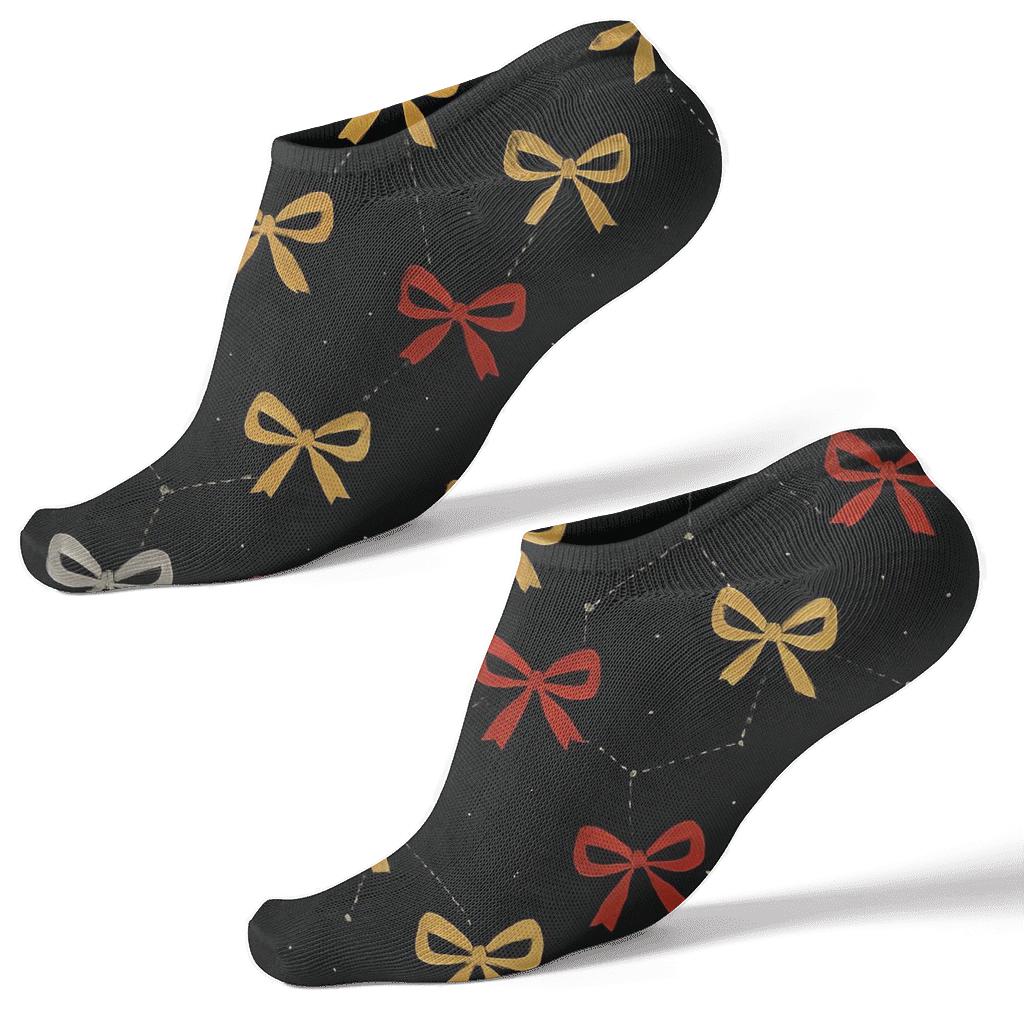 Twinkling Bow Constellations Presents Inspired unique graphic ankle socks