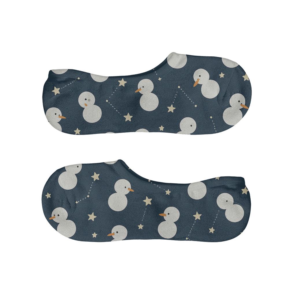 Snowman Constellation Holiday Nightfield breathable no-show socks