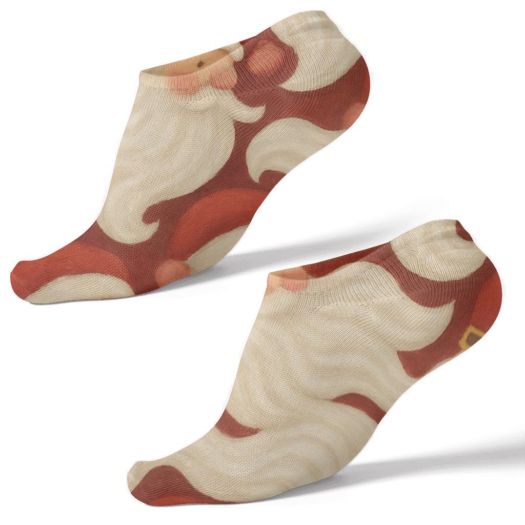 Beard Tessellation Santa-Style custom ankle socks