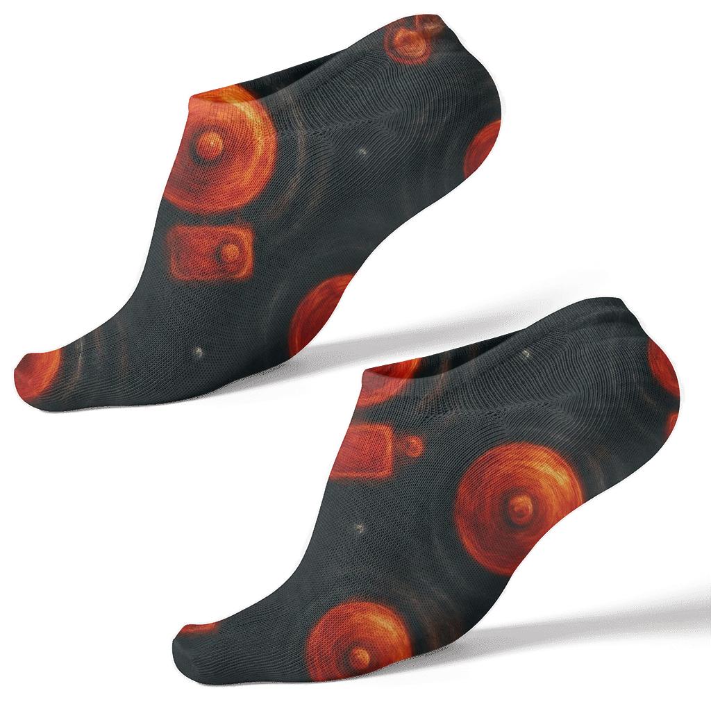 Alarm Bell Echo Grid Fire Fighter Edition stylish athletic ankle socks
