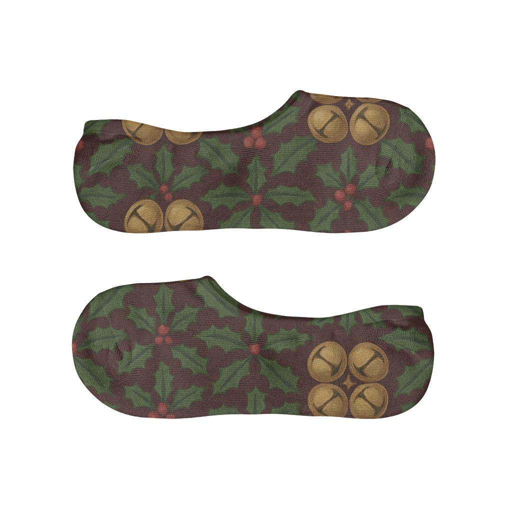 Gilded Bell Holiday Rosette Tiling trendy no-show sock styles