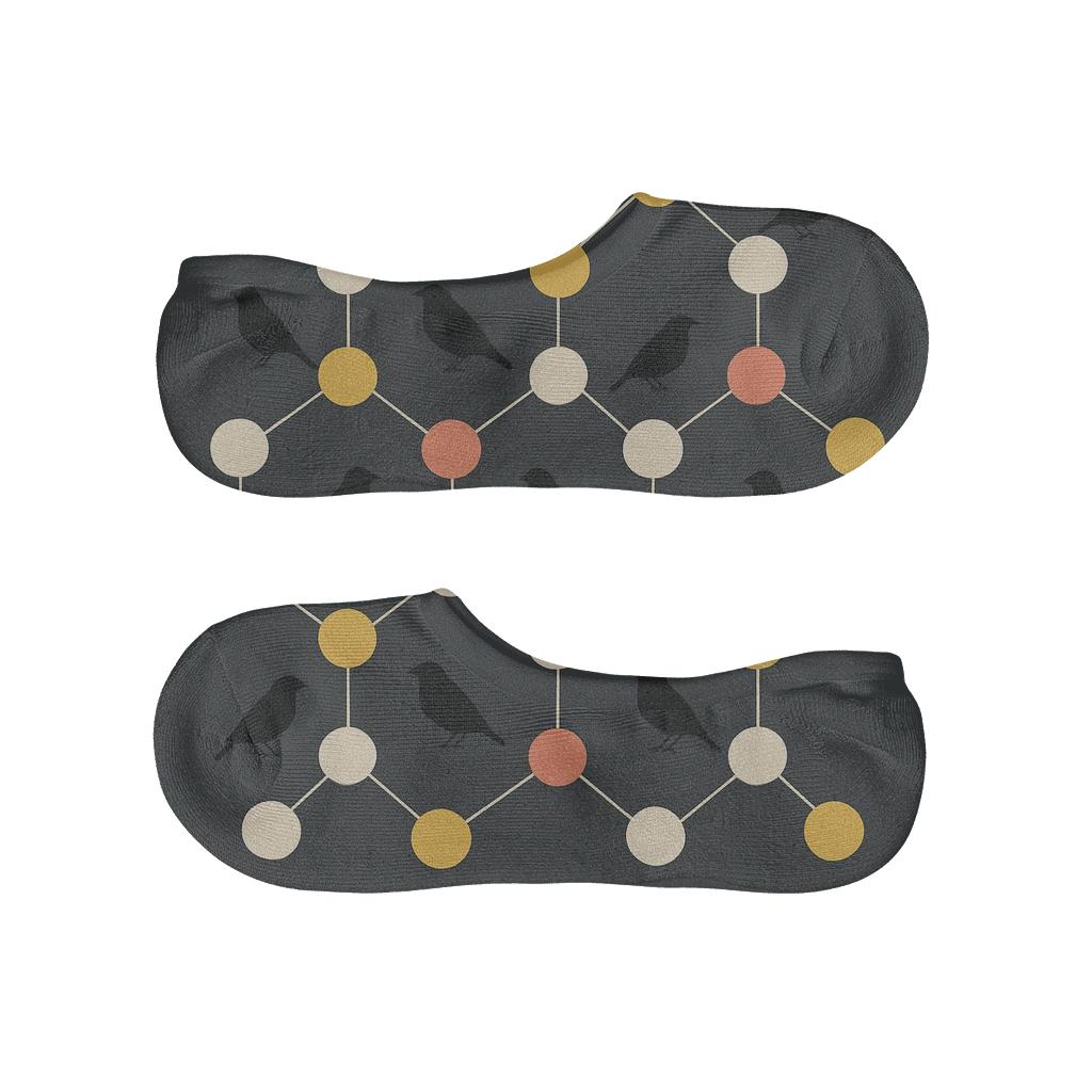 Pulsar Finch Signal Dots custom no-show socks