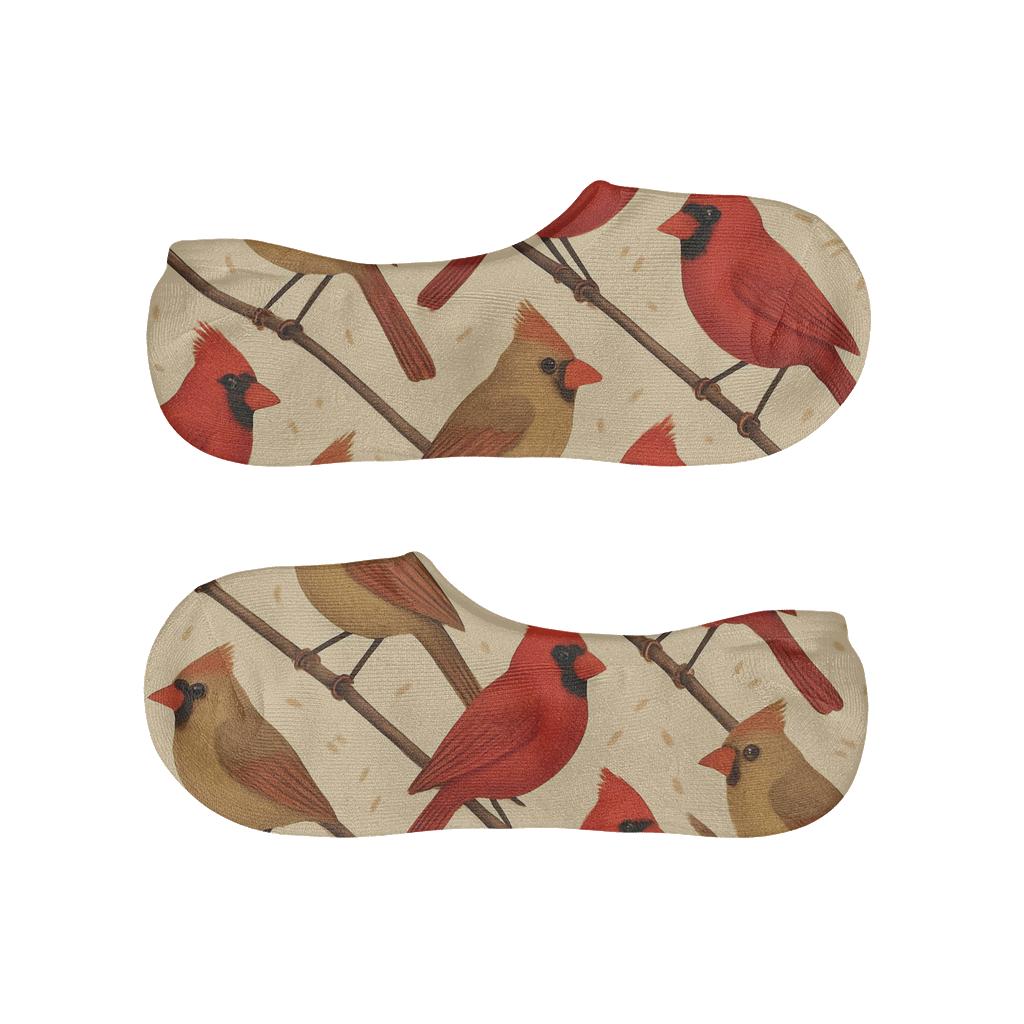 Cardinal Perch Diagonal Branch Bands comfortable invisible socks