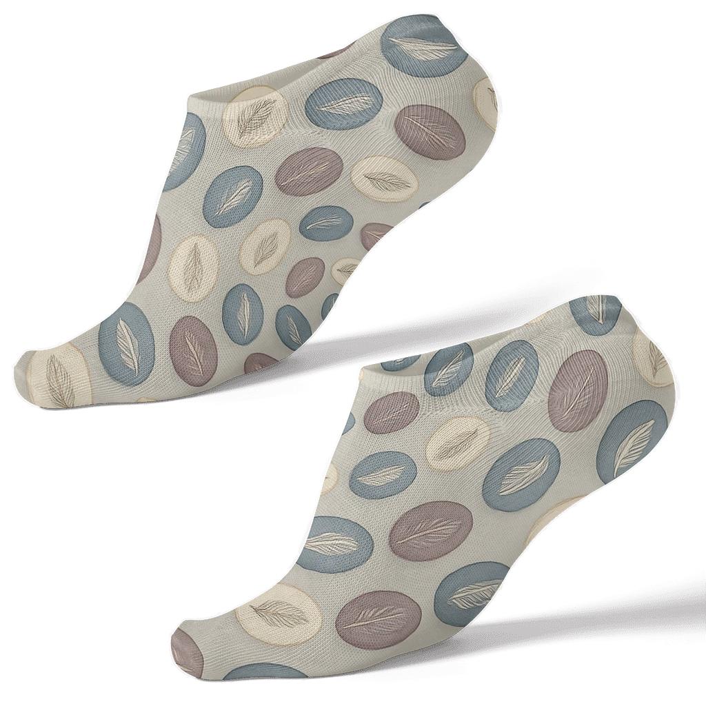 Cosmic Egg Spiral Matrix trendy patterned ankle socks