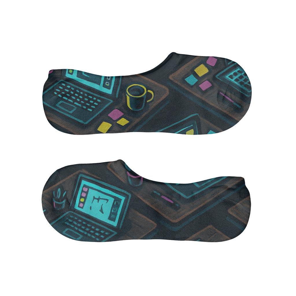 Night Shift Designer Desk Tessellation breathable no-show socks