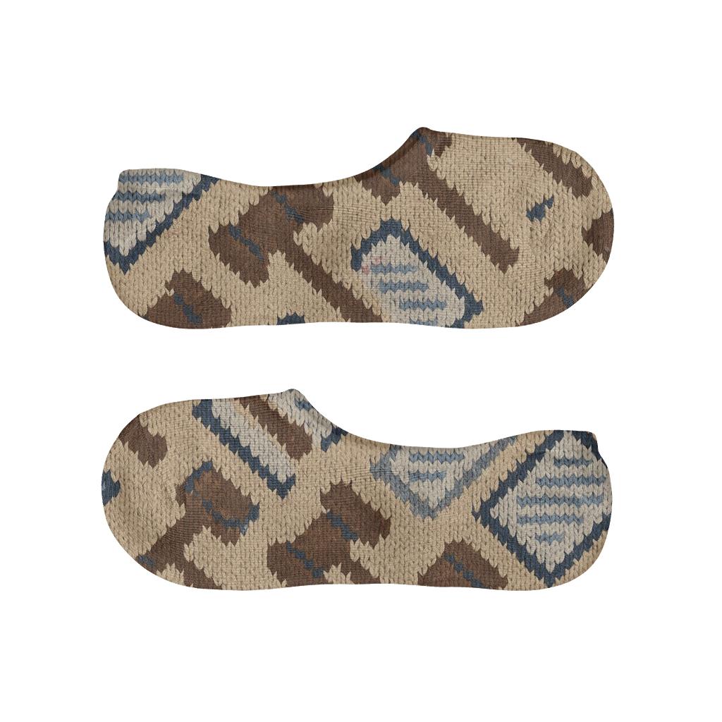 Playful Gavel And Legal Pad Knit Illusion breathable seamless no-show sockscustom no-show socks