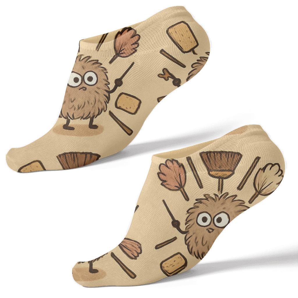 Dust Bunny Chore Orchestra soft everyday ankle socks