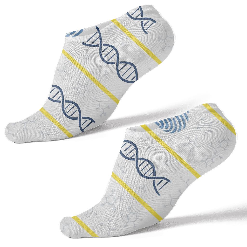 Forensic Fingerprint Chevron Bands On Sterile White stylish athletic ankle socks