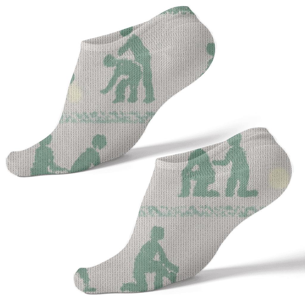 Calm Clinic Knitted Stretch trendy patterned ankle socks