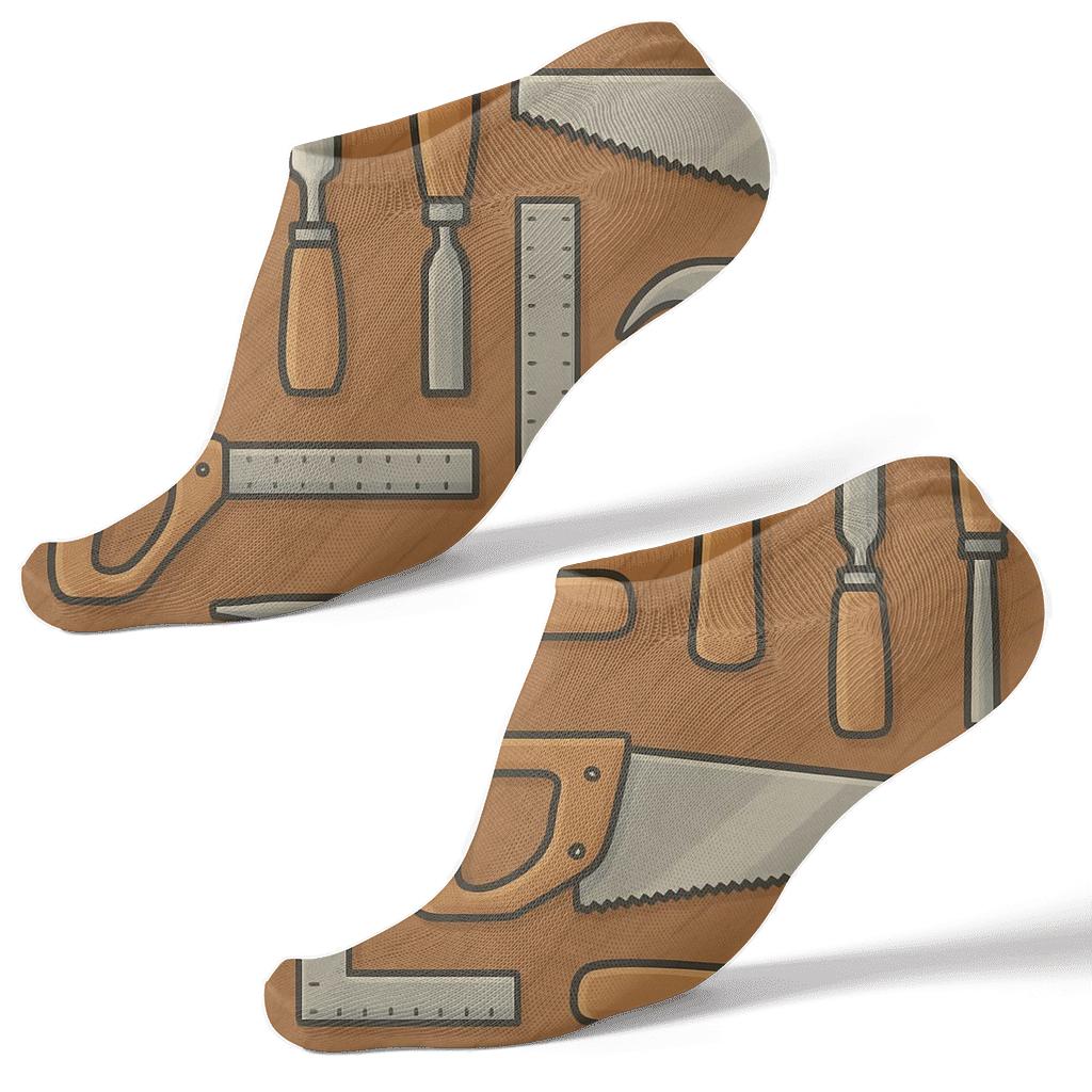 Tool Grid For Carpenter Workshop Walls stylish athletic ankle socks