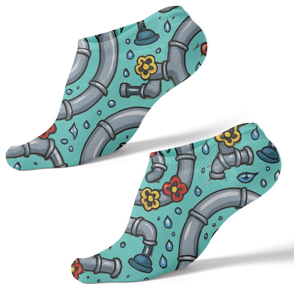 Pipe Galaxy With Plumber Orbits stylish athletic ankle socks
