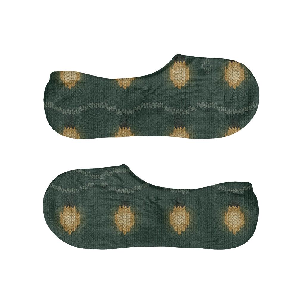 Evergreen Knitted Light Strand Illusion comfortable low-cut socks