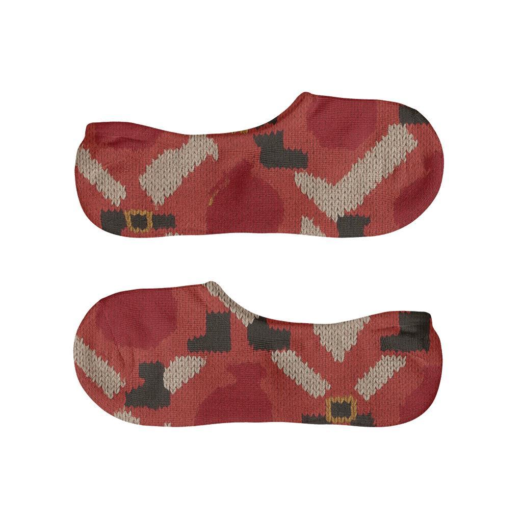 Toy Sack Santa-Pattern Illusion Knit breathable no-show socks