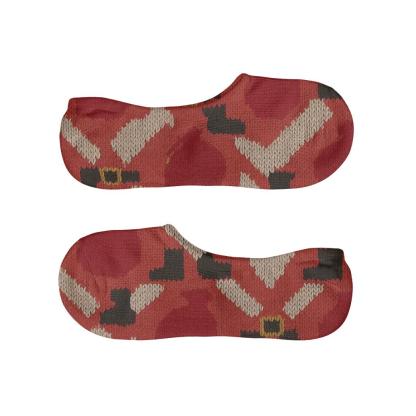 Toy Sack Santa-Pattern Illusion Knit breathable no-show socks