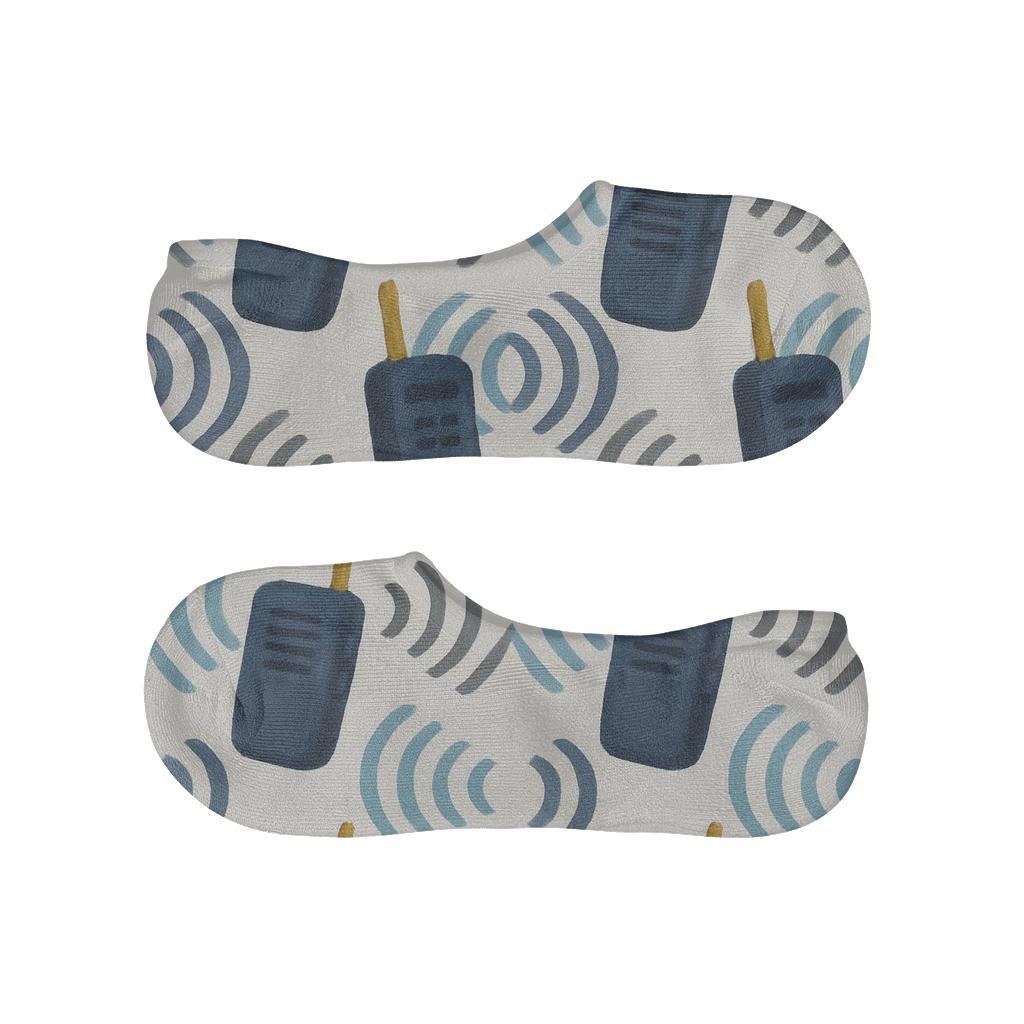 Night Shift Radio Wave Grid Police Officer Edition comfortable low-cut socks